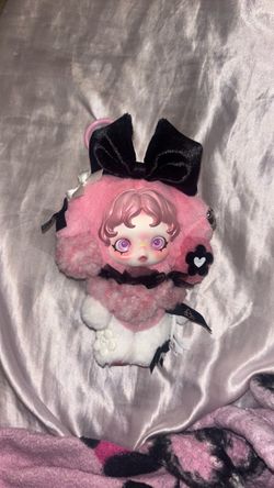 My melody skull panda bag charm