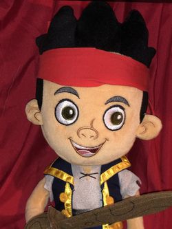 Disney Peter Pan Jake and the Amazing Pirates - Jake plush plushie doll 14” tall