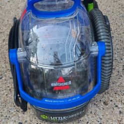 Barelly used Bissell Little Green Pet Pro Bagless Carpet Cleaner 5.7 amps Standard Multicolored