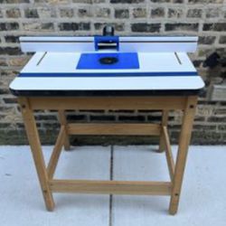 Rockler Router Table, Wooden Stand, Accessories