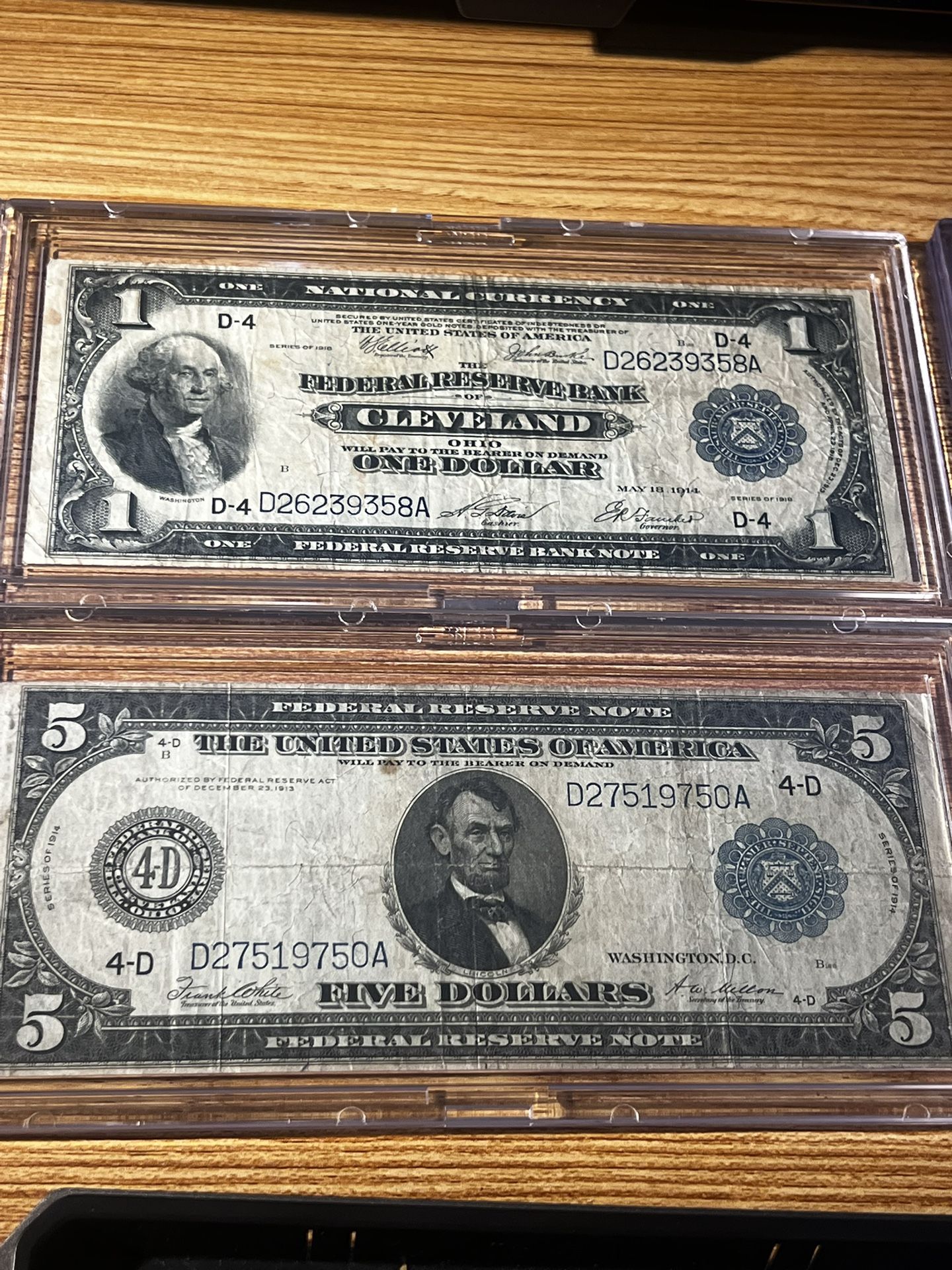 Extremely Rare Us Paper Currency 1861, 1918, 1917, 1914