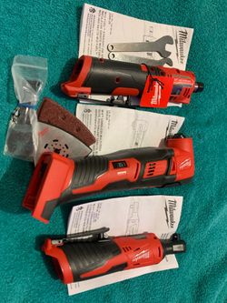 M12 Straight Die Grinder 2486…$110…M18 Cordless Multi Tool 2626…$110