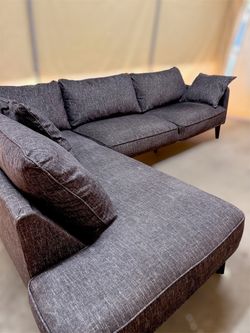 Mid Century Modern 2-Piece Sectional Sofa Delivery Available
