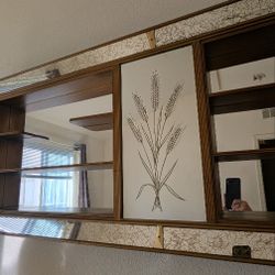 Vintage Funky Wall Display  Mirror