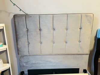 Twin bed frame and head board
