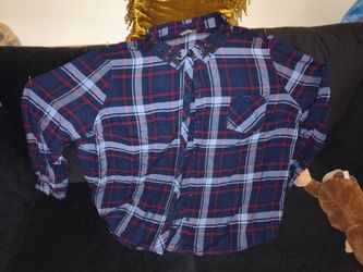 New Terra & Sky Button Up Plus Size Blouse W/ Sequins