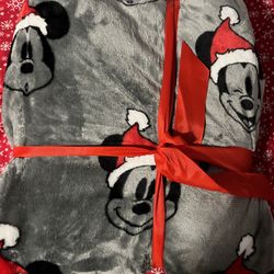 Disney Christmas Mickey Mouse Twin Plush Blanket 60" X 90" 🎄 As Seen On TikTok