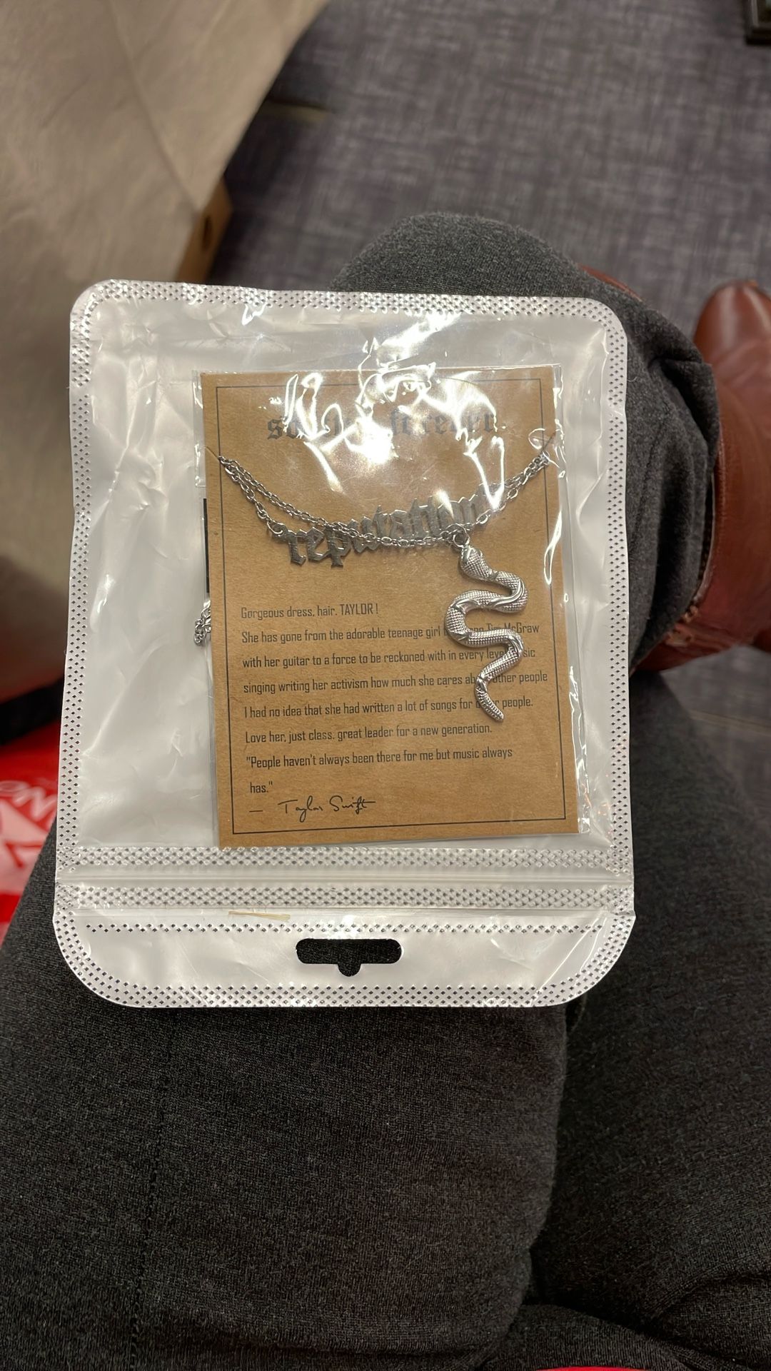 Brand: TIEMTJKTNRIN New 2026 Reputation Music Album And Snake Necklace Pendant Jewelry Lover Song Inspired Fans Gifts Fashion Accessories Creative Gif