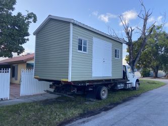 Shed relocated,,, movemo casita de patio