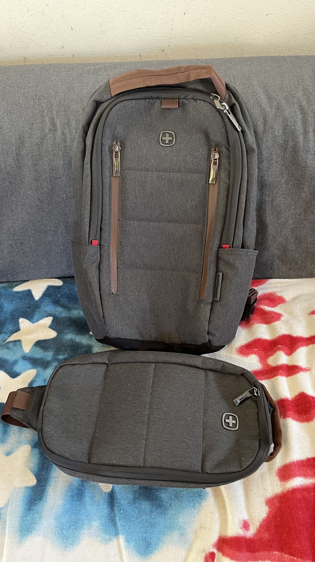 Swiss Backpack And Crossbody Bag