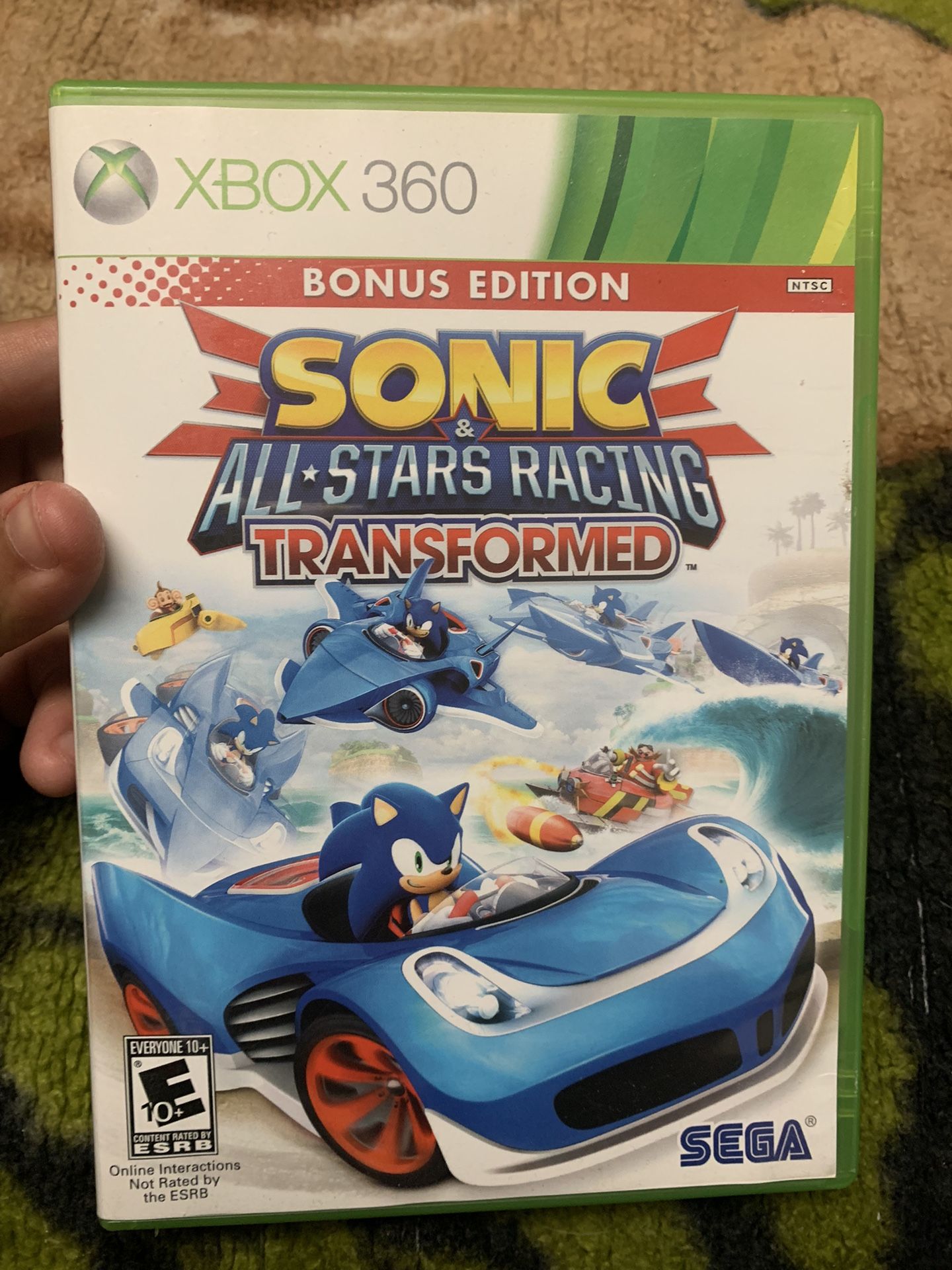 Sonic & All Stars Racing Transformed Xbox 360 Game