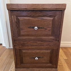Wooden File Cabinet 