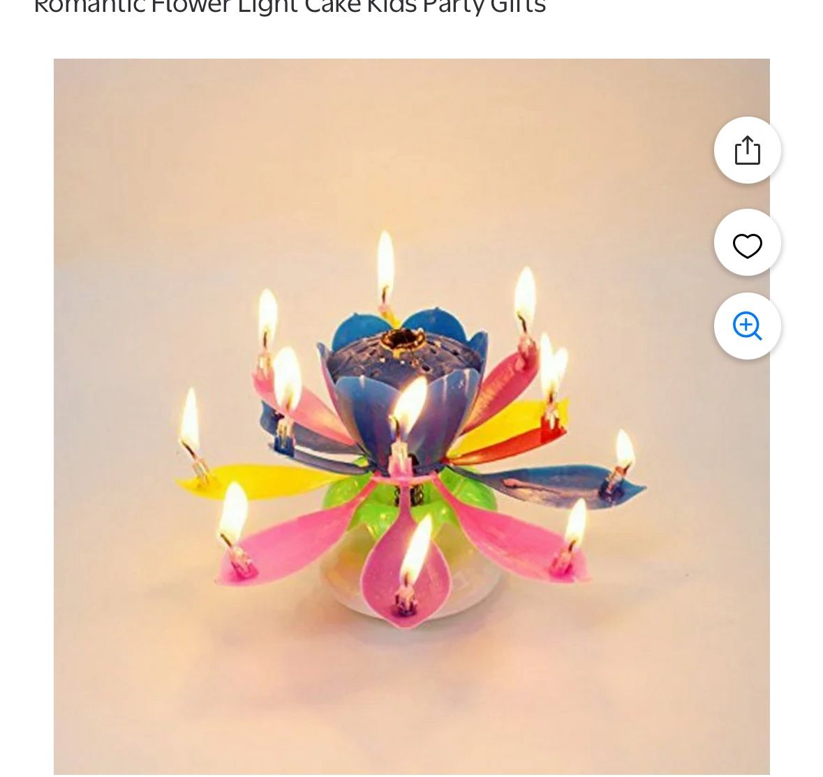 Birthday multilevel candle