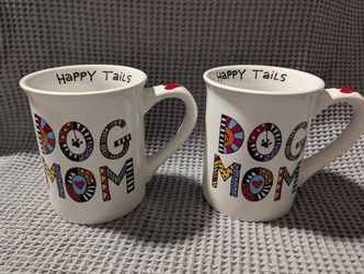 Dog Mom Mug Set – “Happy Tails” Collection