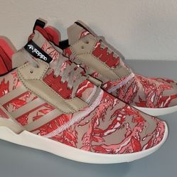 Adidas ZX 8000 Boost Red Floral Pattern New With tags