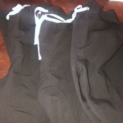 3 Pair Black Fig Scrub Pants