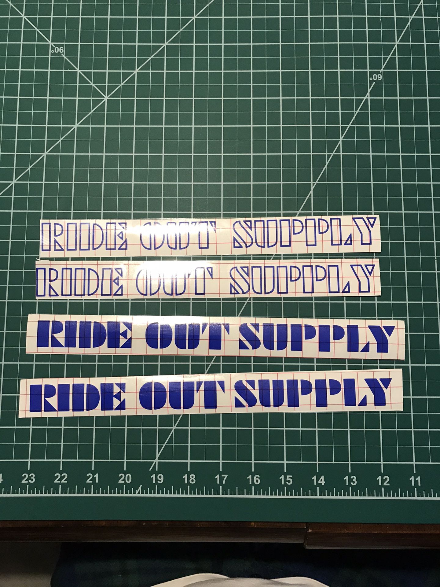 Ride Out Supply Stickers