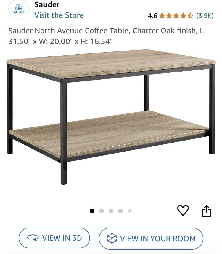 Coffee Table W/ Coasters