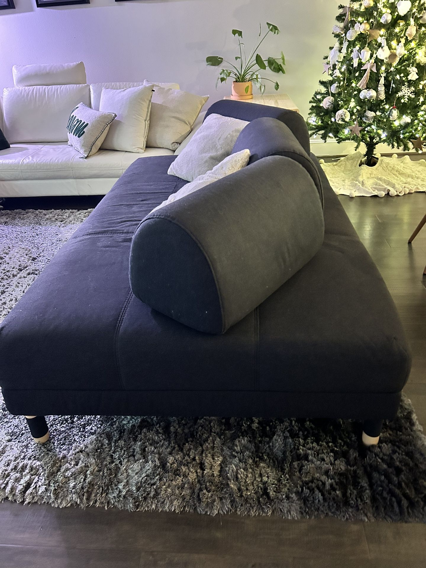 Blue Convertible Couch