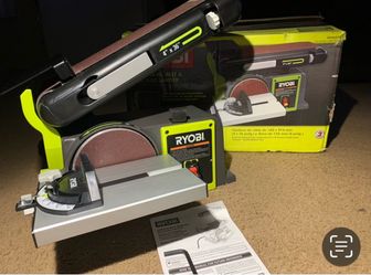 RYOBI BELT SANDER , DISC SANDER