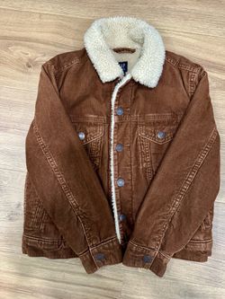 Gap Kids Sherpa-Lined Corduroy Jacket – Size Small