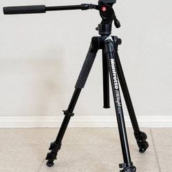 New Manfrotto 290 Light Tripod with Fluid Video Head, Made in Italy 🇮🇹 