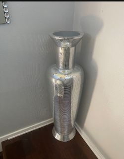 Giant Italian Vase Silver