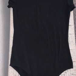 black small bodysuit