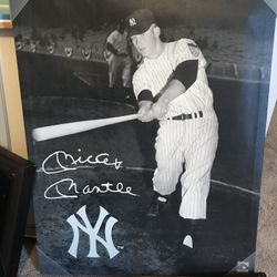 Mickey Mantle (replica) Wall Hanging Art