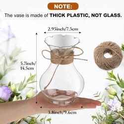  Small Vases For Centerpieces, Plastic 
