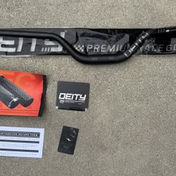 DEITY Highside 35 OS Handlebar — 80mm Rise — Stealth — Like New