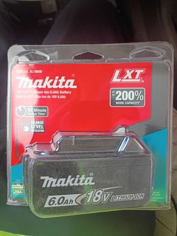 Makita 18v  6ah Battery New in Box