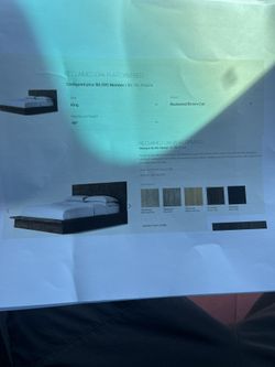 High End King Platform Bed Frame And Mattress