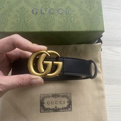 Black Belt Double G Metal Buckle