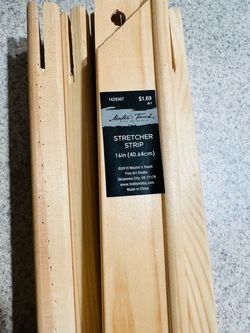 Canvas stretcher strips
