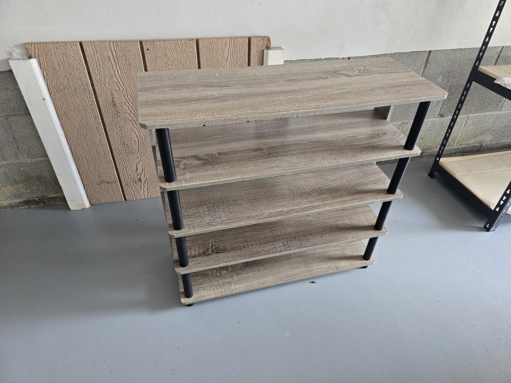 Furinno Turn-N-Tube 5 Tier Wide Shoe Rack