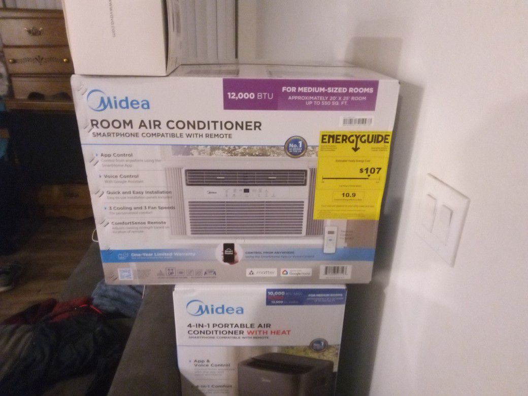 One 4 In 1 Portable Air Conditioner With Heat & Air Conditioning 