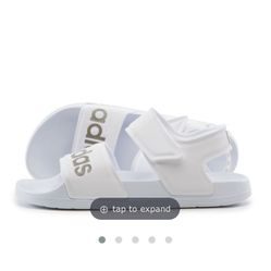 adidas (WMNS) adidas Adilette Sandal 'White Champagne Metallic' H03266 Women
