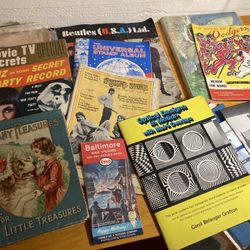 Lot Vintage Magazines And Books Large Box