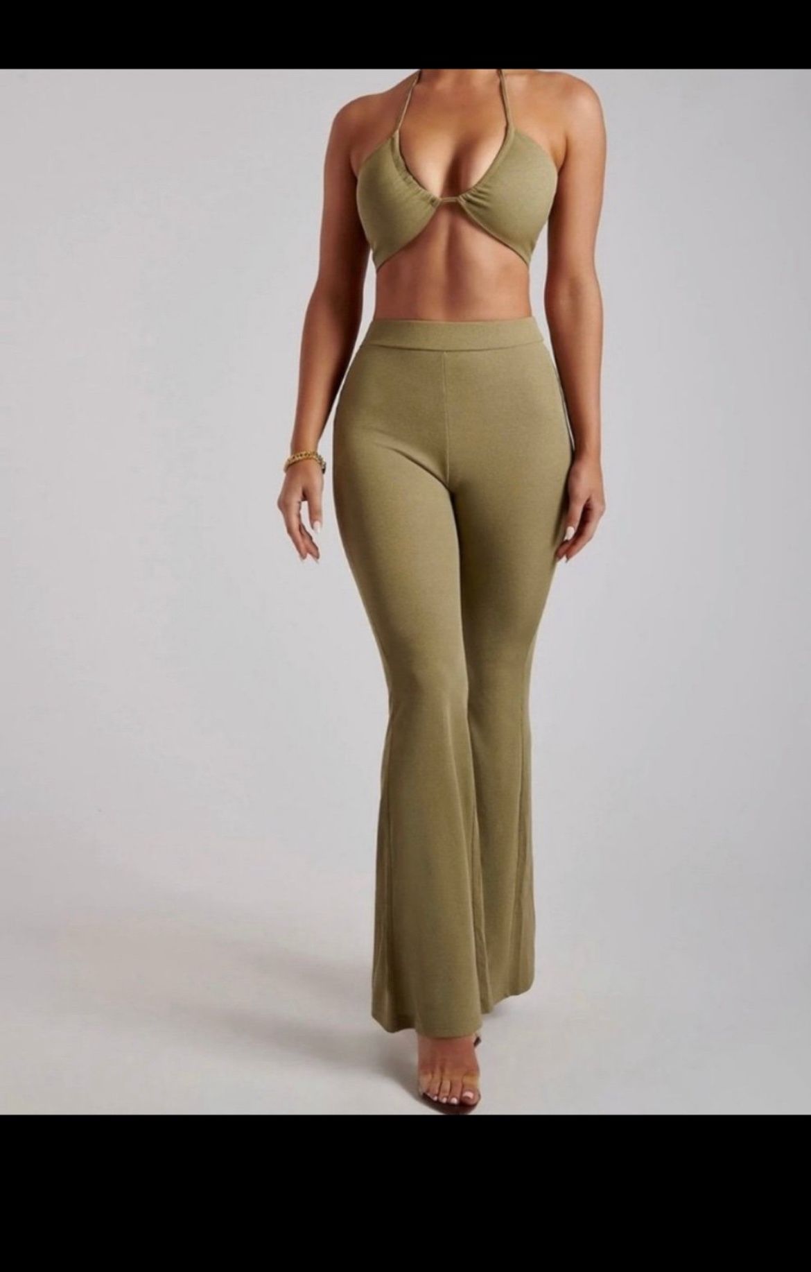 Oh Polly Green Moss Two Piece Set