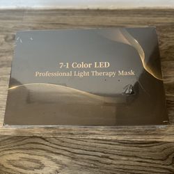 Red Light Therapy LED Face Mask – 7 Colors – Factory Sealed – New in Box