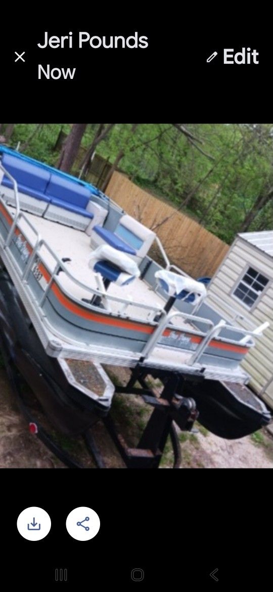 20'FOOT PONTOON TOTALLY REDONE
