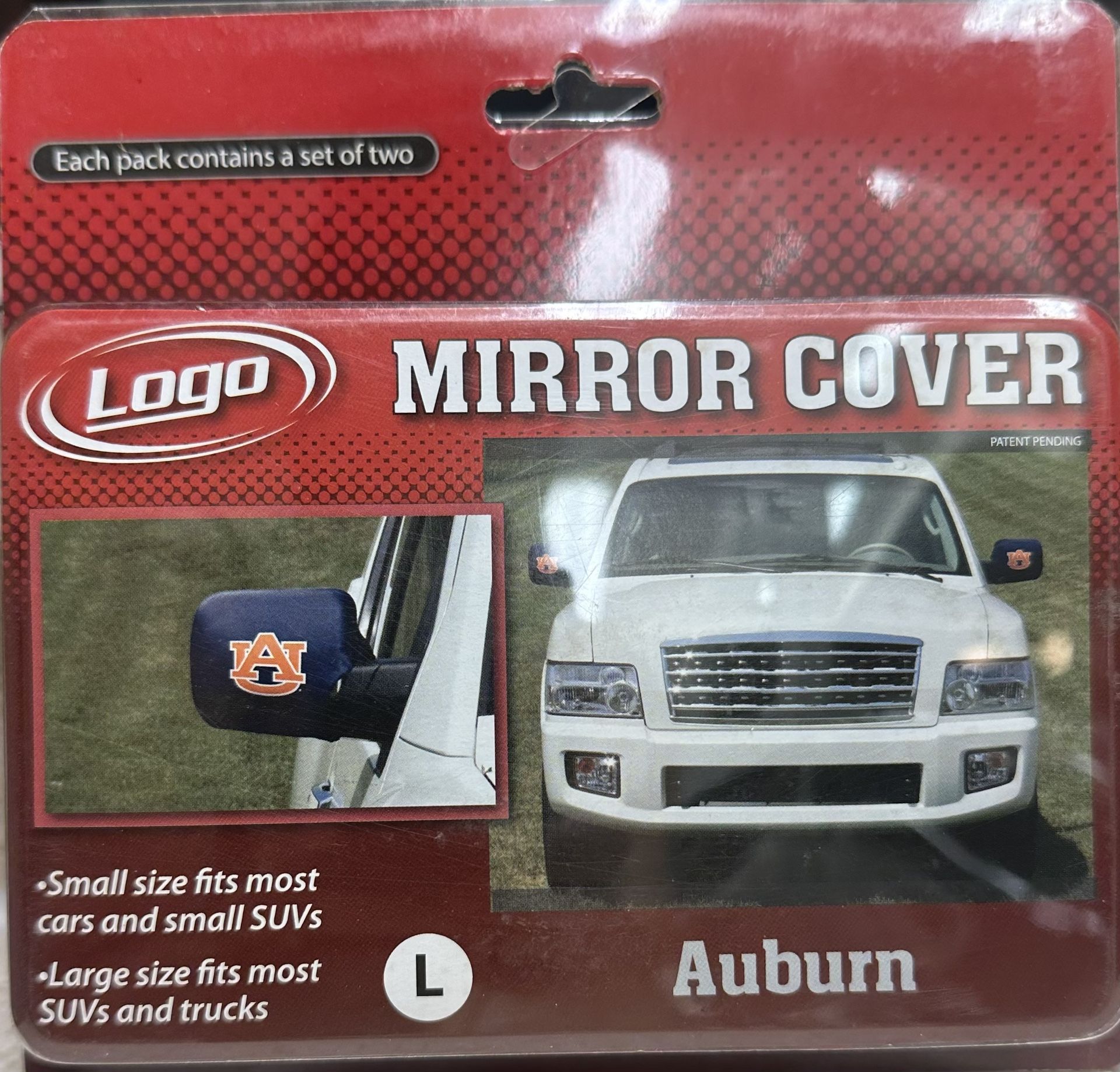 Auburn University Car Mirror Cover 2 Pack - Large Size [NEW] Car Auto Truck