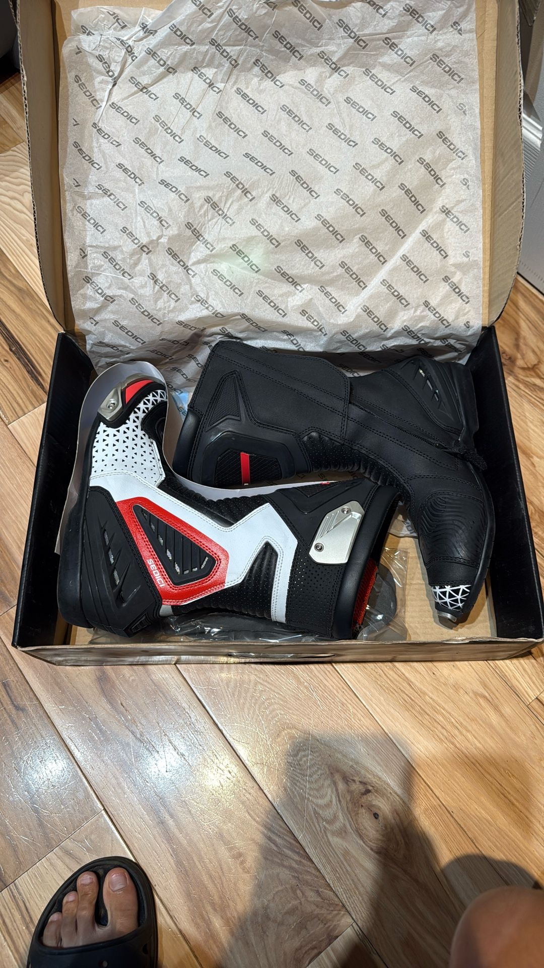 Sedici Chicane Motorcycle Sport Boot Size 9