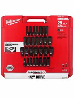 Milwaukee Shockwave 1/2" Drive Impact Socket Set 29pc