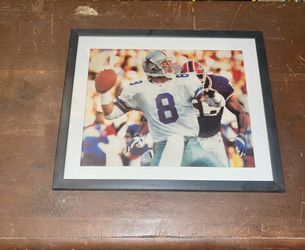 Troy Aikman / Dallas Vs Buffalo/ 8x10 Frame