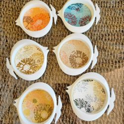 Vintage Fish Coaters MCM Mid Century Modern Coastal