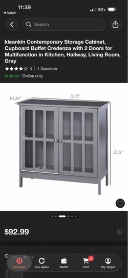 grey/blue cabinet