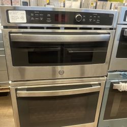 GE 27" Built-In Electric Combination Microwave /  Wall Oven, 1.7 Cu Ft Microwave, Oven 4.3 Cu Ft