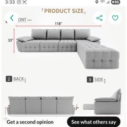 New Grey Modular Couch!